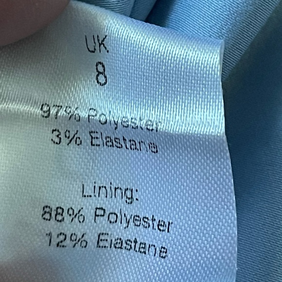 NWT Lavish Alice Cross Back Cowl Neck Midi Dress in Cornflower Blue Size 4 - Picture 15 of 16